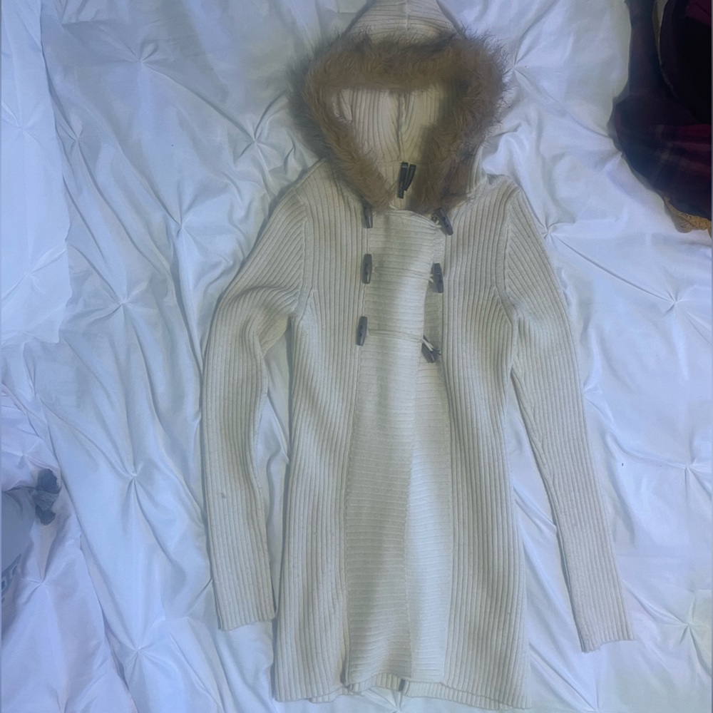 Take out long sweater cardigan